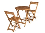 Balkonmöbel Set klein Akazienholz Bistro
