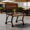 Gartenstuhl mit Armlehne Alu Holz Royal Farbe Kirsche mercurius.webp