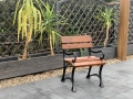 Gartenstuhl mit Armlehne Alu Holz Royal Farbe Kirsche tarras.webp