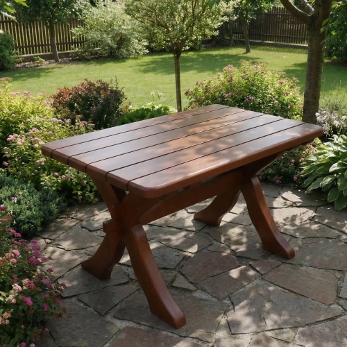 Outdoortisch Exklusiv Massivholz 120 cm 2