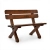 Gartenbank Holz massiv exklusiv mit Rückenlehne.webp