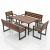 Gartenmöbel Set Holz Metall für 8 Personen modern.webp