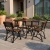 Gartenmöbel-Set ROYAL 4-Sitzer – Massives Erlenholz & Gusseisen – Gastronomie-Qualität mercurius.webp