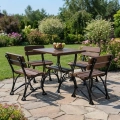 Gartenmöbel-Set ROYAL 4-Sitzer – Massives Erlenholz & Gusseisen – Gastronomie-Qualität berlin.webp