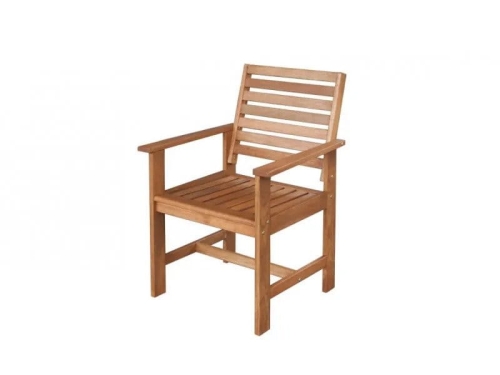 Holz Gartensessel Casablanca Merantiholz ohne Auflagen 2