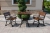 Bistro-Set ROYAL 2-Sitzer Armlehnen Gusseisen 5