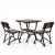 Bistro-Set ROYAL 2-Sitzer ohne Armlehnen platzsparend