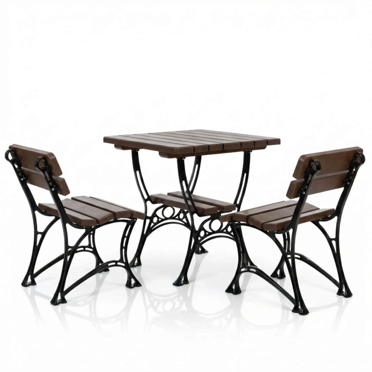 Bistro-Set ROYAL 2-Sitzer ohne Armlehnen platzsparend