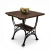 Massiver Gartentisch ROYAL 75x75 cm – Erlenholz & Gusseisen – Gastronomie Qualität.webp