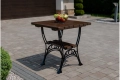 Massiver Gartentisch ROYAL 75x75 cm – Erlenholz & Gusseisen – Gastronomie Qualität berlin mercurius.webp