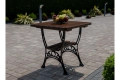 Massiver Gartentisch ROYAL 75x75 cm – Erlenholz & Gusseisen – Gastronomie Qualität Mercurius Obst.webp