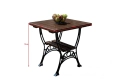 Massiver Gartentisch ROYAL 75x75 cm – Erlenholz & Gusseisen – Gastronomie Qualität Berlin Mercurius Online.webp