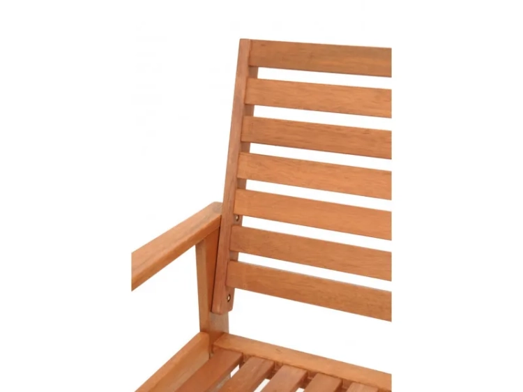 Holz Gartensessel Casablanca Merantiholz ohne Auflagen 8