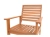 Holz Gartensessel Casablanca Merantiholz ohne Auflagen 9