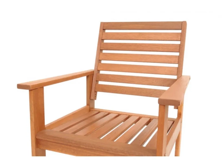 Holz Gartensessel Casablanca Merantiholz ohne Auflagen 9