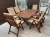 Gartenmöbel-Set aus Eukalyptusholz Tisch Bradford (200x100 cm) + 8 Calgary Stühle green berlin.webp