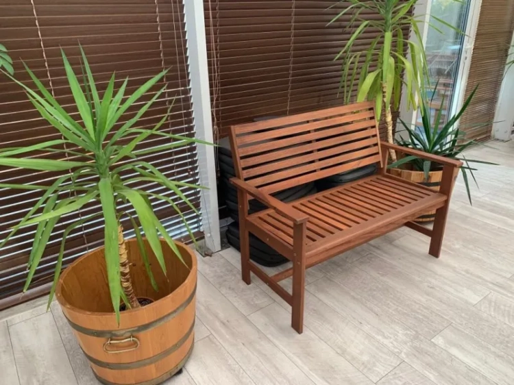 Gartenbank Casablanca Merantiholz 2 Personen 4