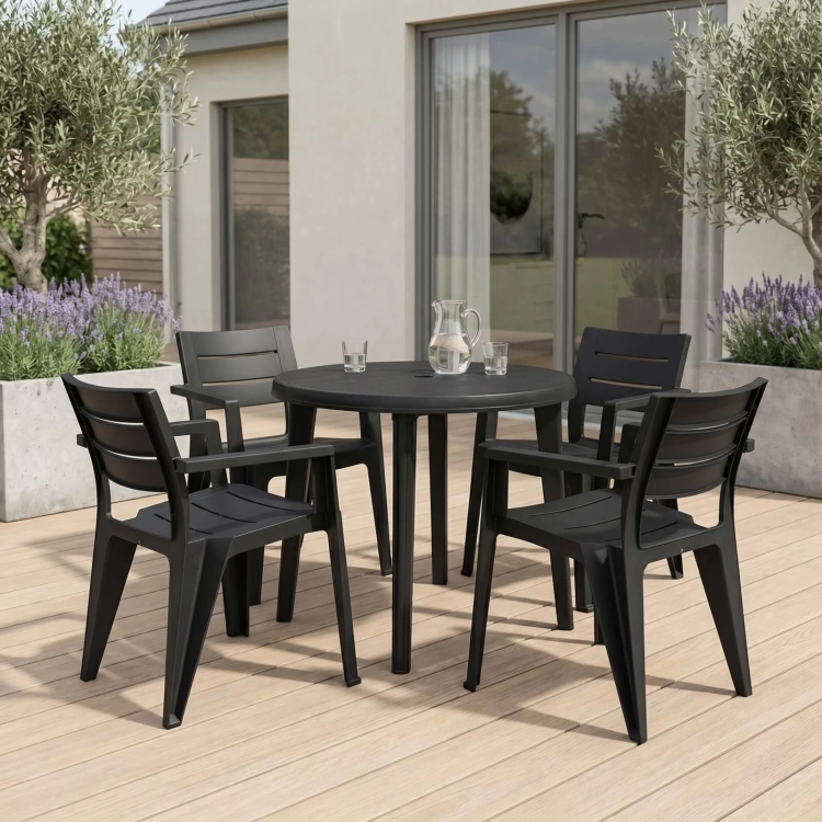 Balkon Gartenmöbel Set Lisa  4 Julia Sessel  Mercurius Shop Mercurius.webp