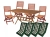 Essgruppe 4 Personen Holz