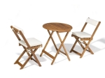 Holz Gartenmöbel Set Bistro inkl. Auflagen