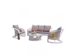 Gartenlounge Polyrattan SNOW
