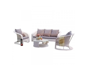 Gartenlounge Polyrattan SNOW