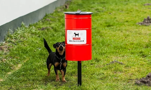 Hundekotbehälter TOBI 30 l Stahl Hygienezertifikat – Bild 2