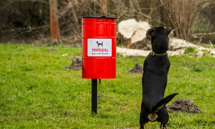 Hundekotbehälter TOBI 30 l Stahl Hygienezertifikat – Bild 5