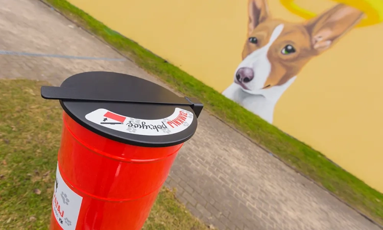 Hundekotbehälter TOBI 30 l Stahl Hygienezertifikat – Bild 11