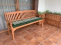 3 Personen Holzgartenbank