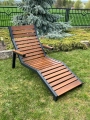 Gartenliege Modern Farbe Walnuss