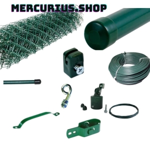 Kompletter PVC-gewebter Maschendrahtzaun