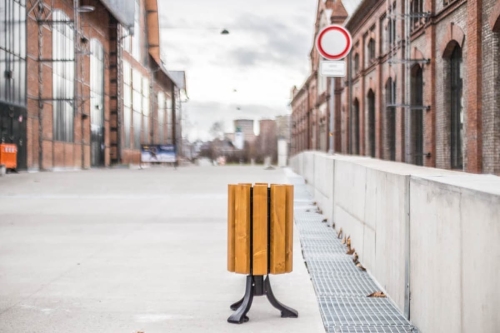Mülleimer Lodz Farbe Teak