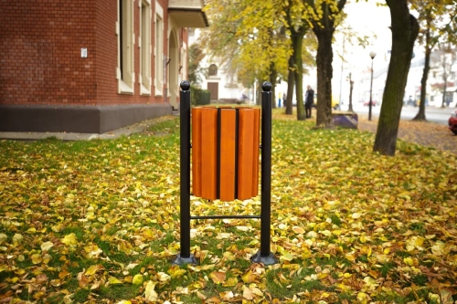 Mülleimer London Farbe Teak