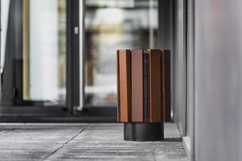 Mülleimer Athen Farbe Teak