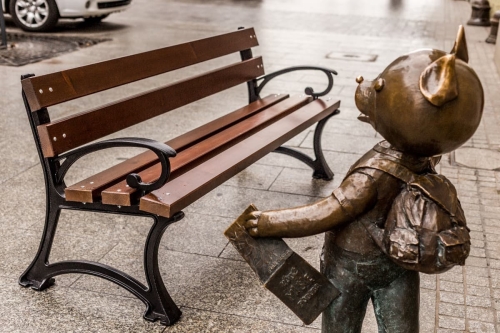 Kinderbank Ariel Farbe Teak
