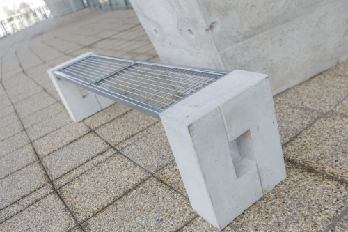 Parkbank Roma Solid ohne Rückenlehne