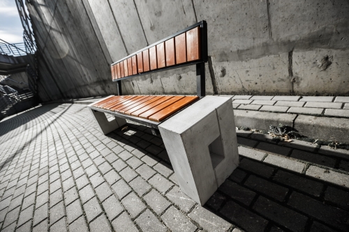 Parkbank Roma Prestige Farbe Teak