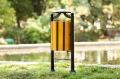 Mülleimer Palermo Farbe Teak