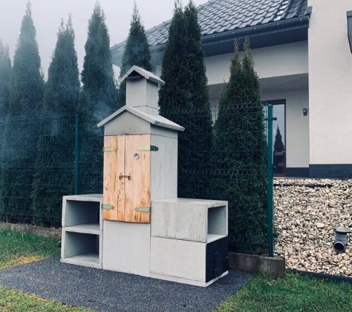 Räucherei mit Grill Set und zusätzlichen Regal