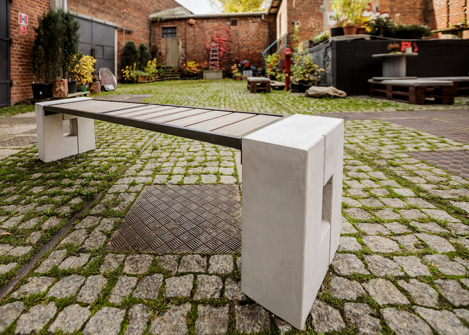 Roma WPC Parkbank Beton Verbundwerkstoff 2