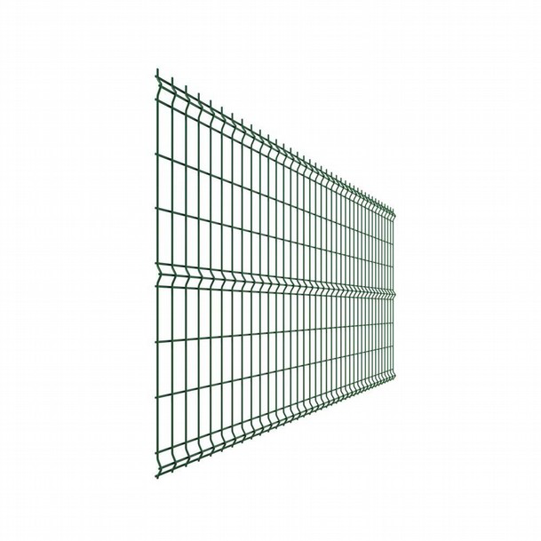 3D Plattenzaun Gittermatten 153 cm Komplettset 2
