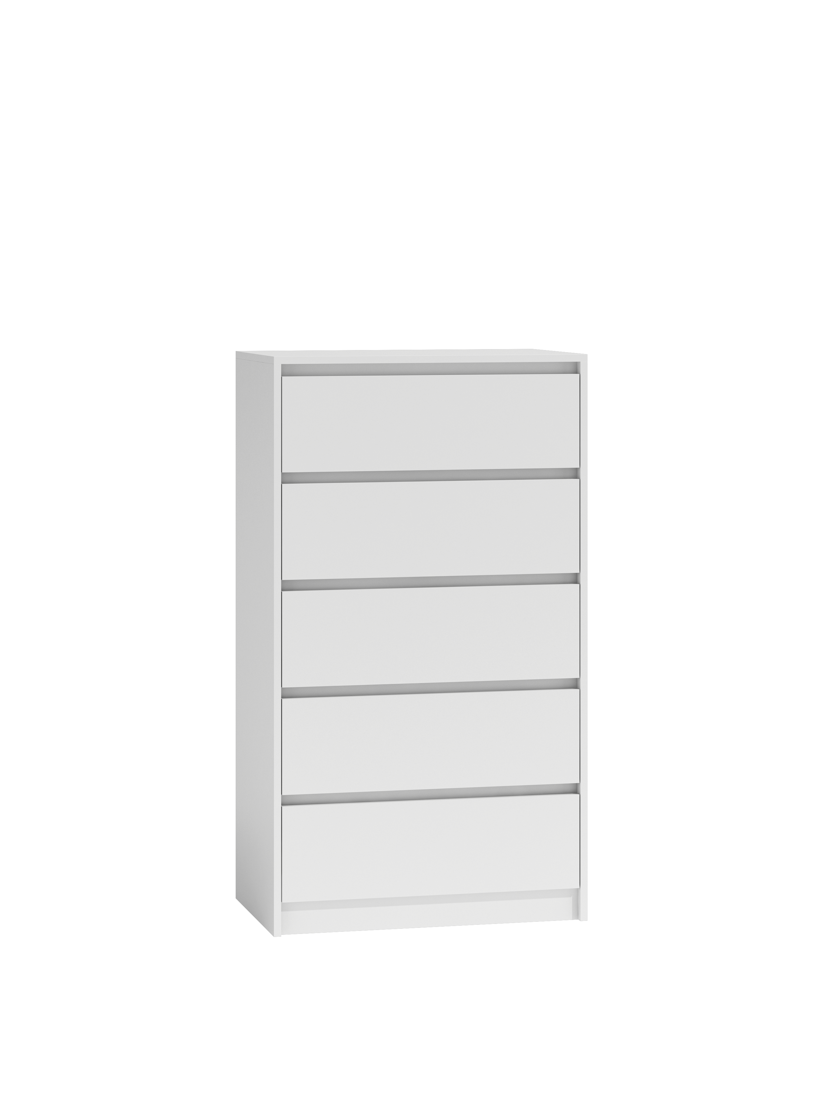 Kommode KARO K5 weiss 5 Schubladen 124 cm