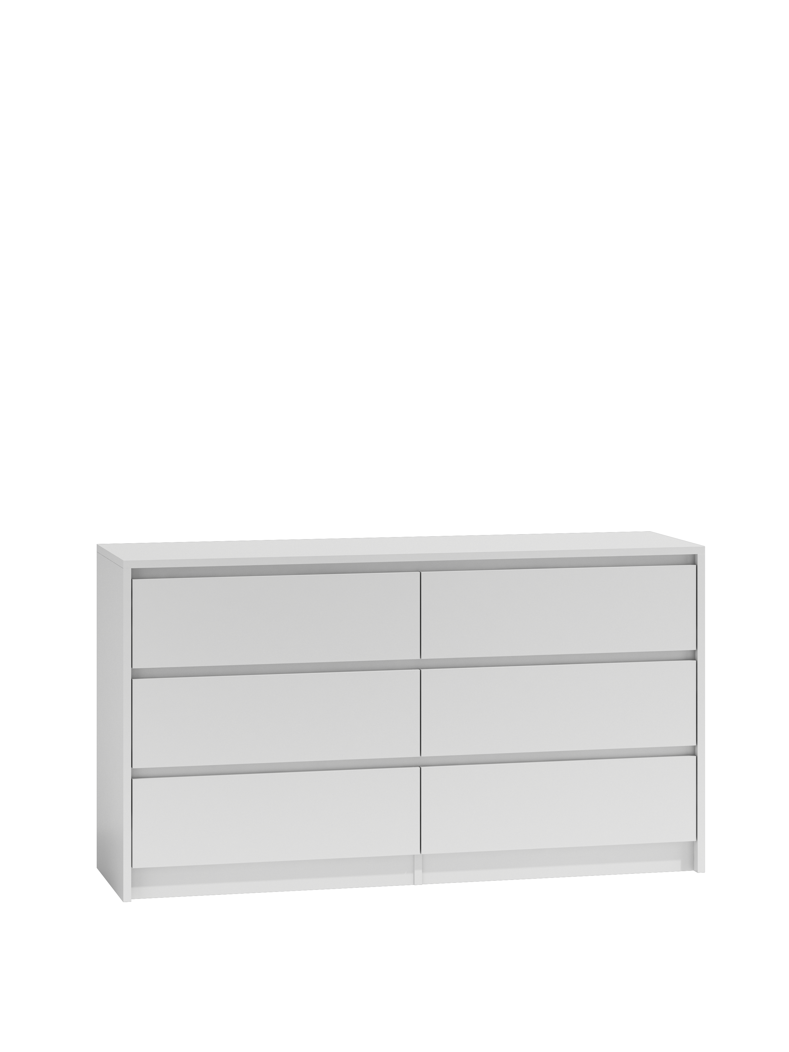 Kommode KARO K120 weiss 6 Schubladen