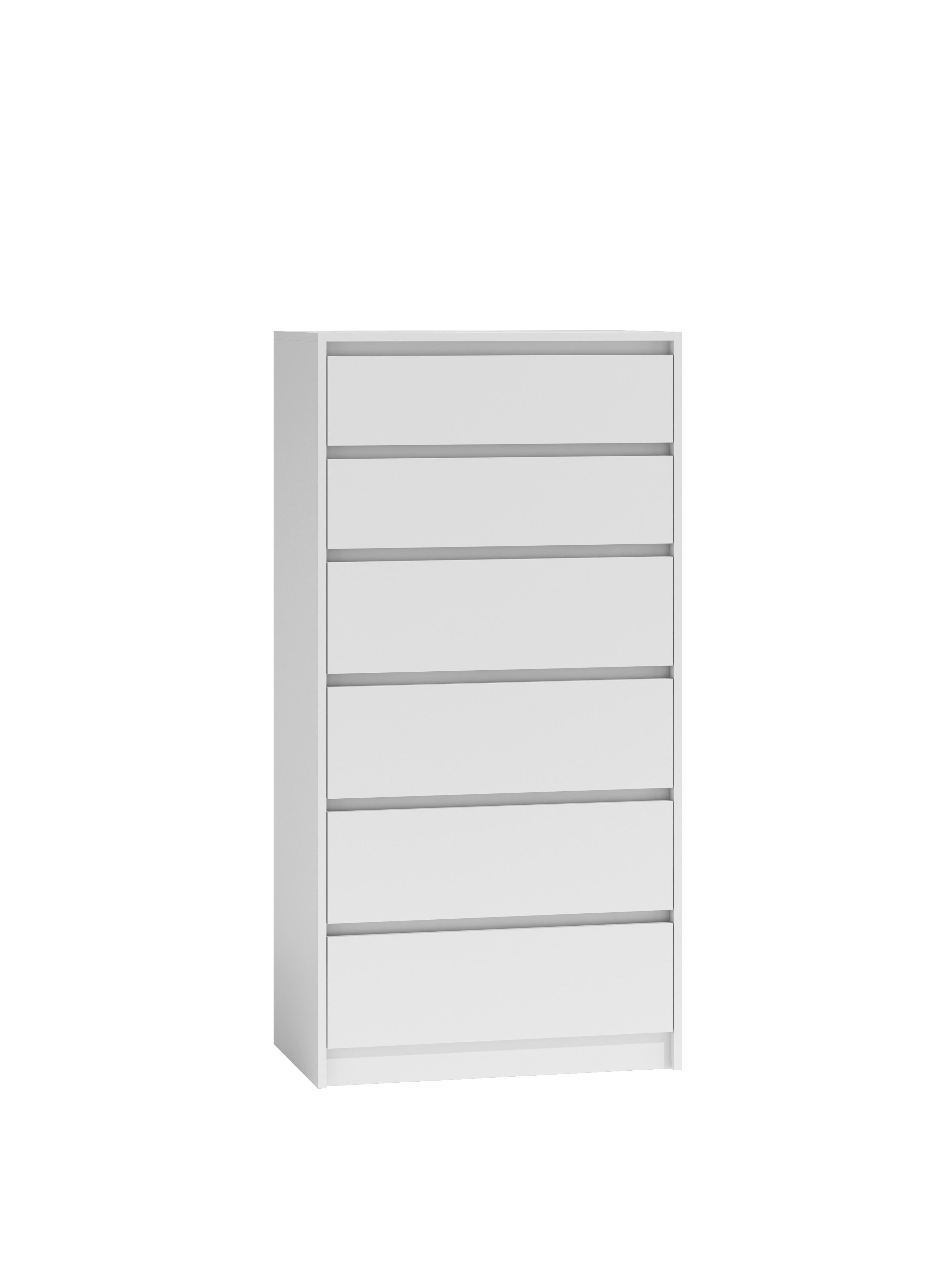 Kommode KARO K6 weiss grifflos