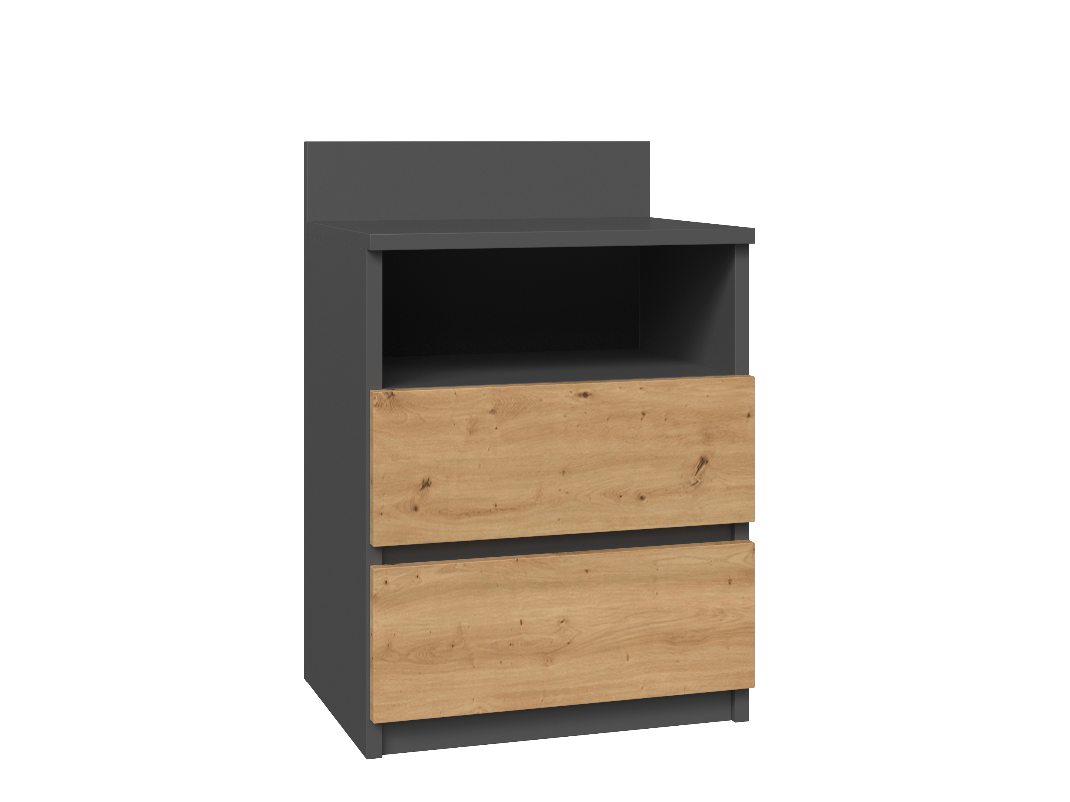 Nachttisch MALWA M1 Anthrazit Eiche Artisan