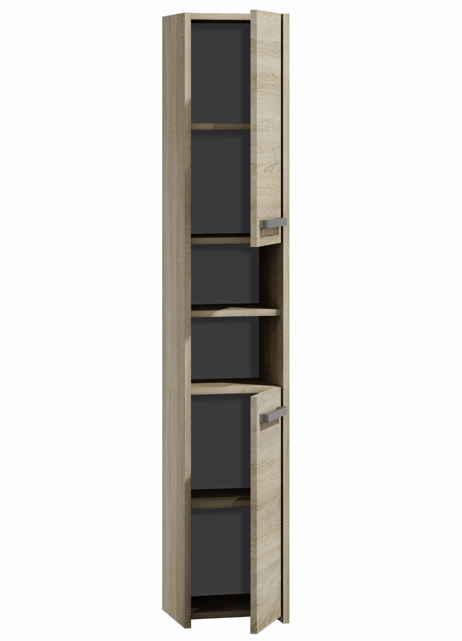 Badezimmerschrank Regal S30 Sonoma Eiche Badsaeule 2