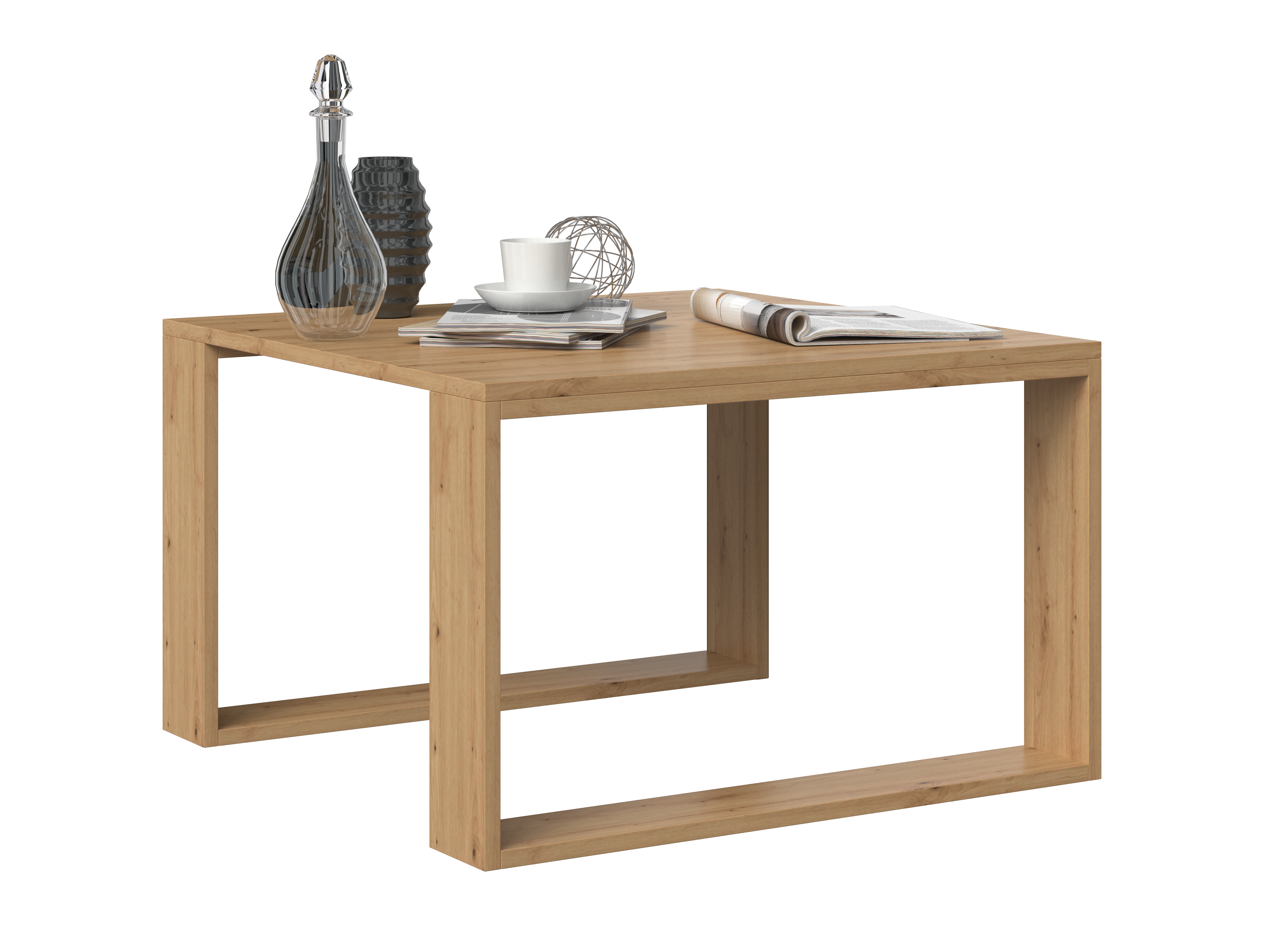 Mini Couchtisch LOFT Modern Artisan Eiche 2