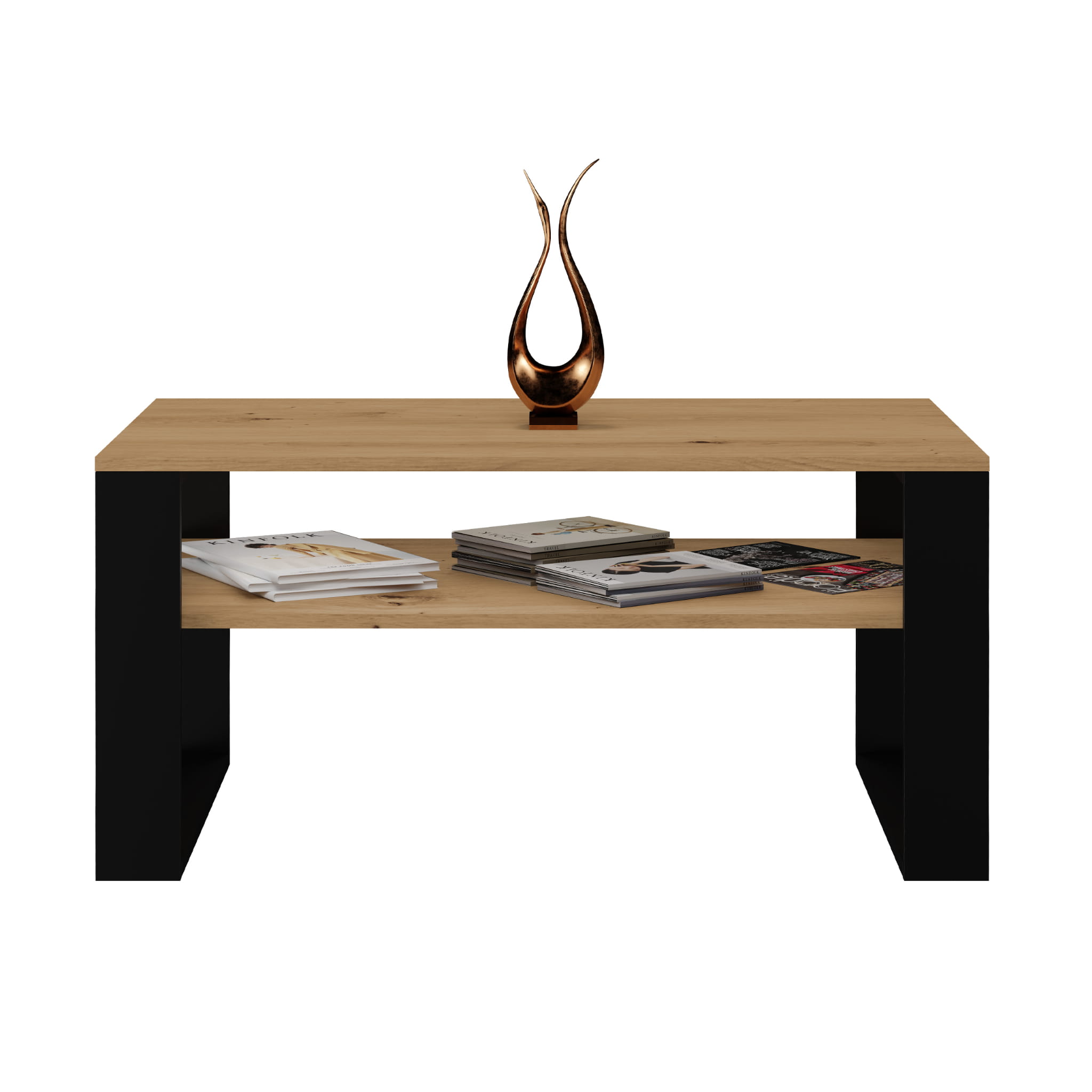 Couchtisch 1P Modern Artisan Eiche schwarz 2