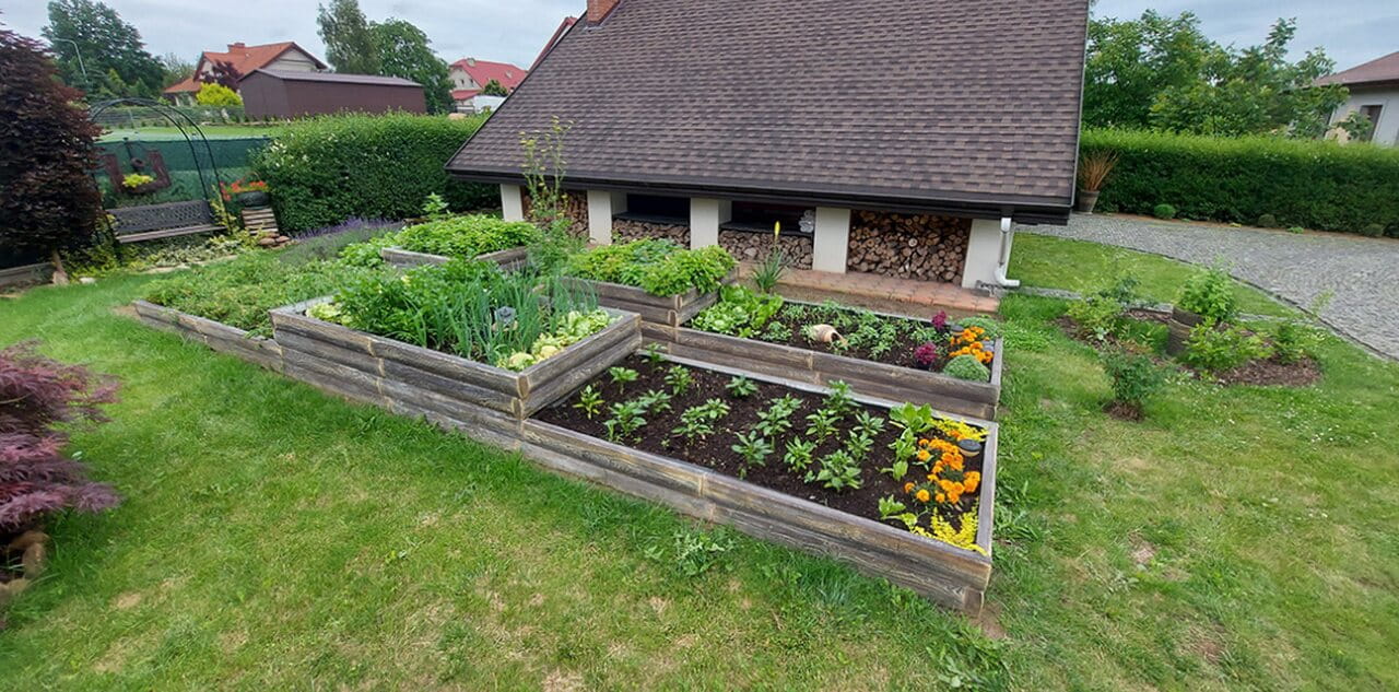 Hochbeet Beton Halbstamm-Optik Form 3 H54 2